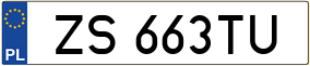 Truck License Plate